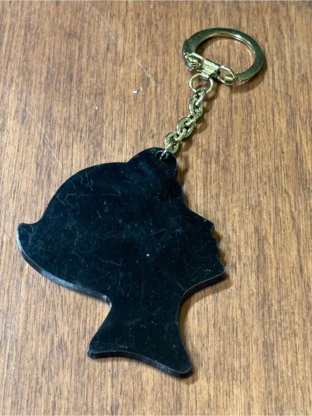 Miss Addie's Black Acrylic Salon Keychain